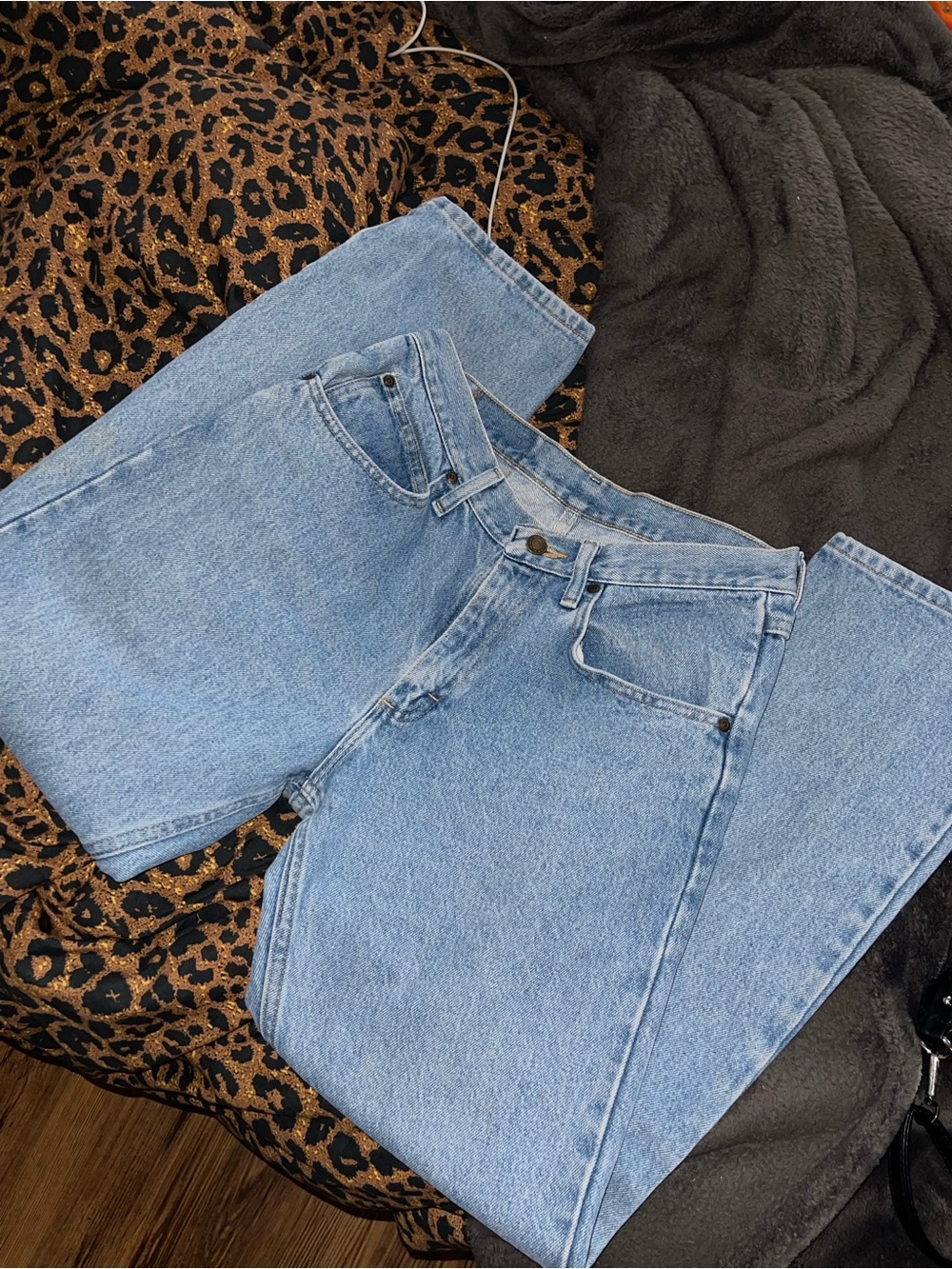 Wrangler Light Wash High-Rise Denim Jeans